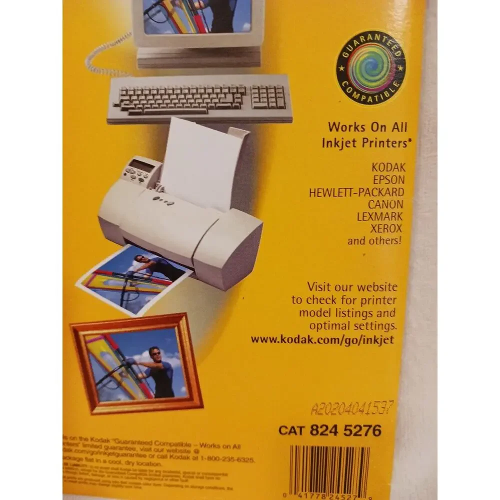 KODAK PREMIUM PICTURE PAPER‎ 8.5X11 HIGH GLOSS HEAVY WEIGHT 4 Sheets in Package